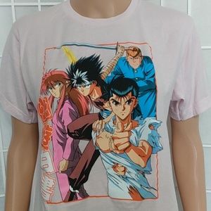 Crunchyroll‎ Yu Yu Hakusho Anime Graphic T Shirt Pink WMNS Medium
